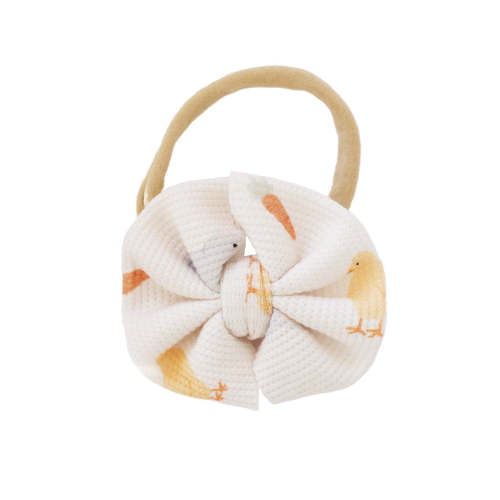 Sweet Peep Bamboo Waffle Bow Headband