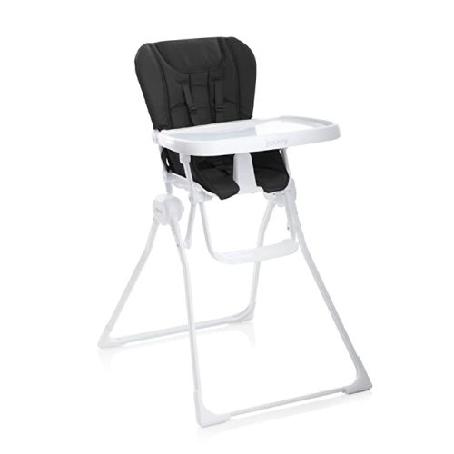 Joovy Nook High Chair Featuring Four-Position Adjustable Swing Open Tray, and Removable, Dishwasher-Safe Tray Insert for Easy Cleaning - Folds Down Flat for Easy Storage (Black)