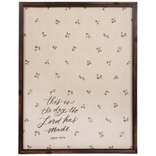 Psalm 118:24 Floral Memo Board