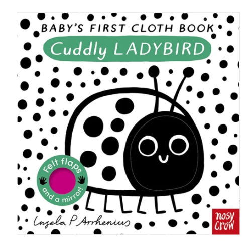 Cuddly Ladybird Cloth Baby Book | ISBN 9781805130291 | Cloth Baby Book With Flaps and Mirror | Baby's First Book | Young Willow | Young Willow
