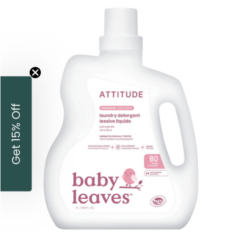Baby Laundry Detergent - Dermatologically tested & Vegan I ATTITUDE
