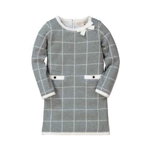 Baby Girls' Organic Bow Sweater Dress, Infant, 12-18M