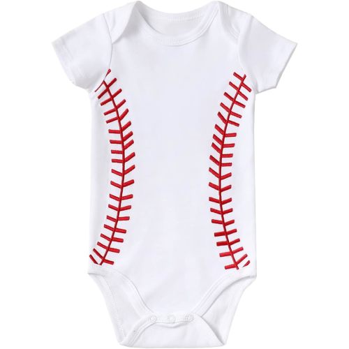 Chichoo Infant Baby Football Baseball Soccer Sport Jersey Outfit Costume Bodysuit Interlock 195 Gsm 0-24 Months