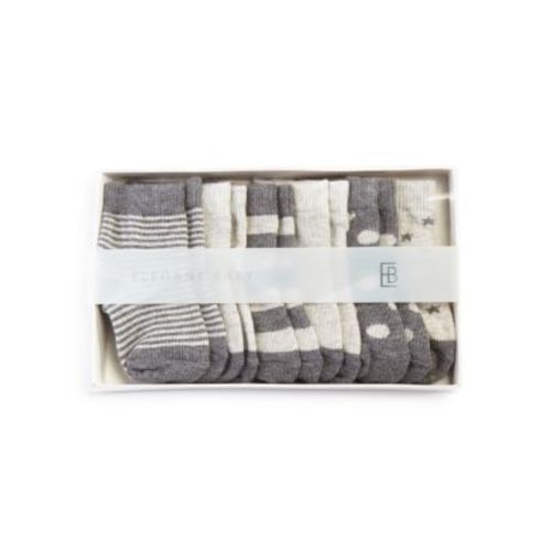 Elegant Baby Classic Gray Socks, 6 Pack - Baby  | Bloomingdale's