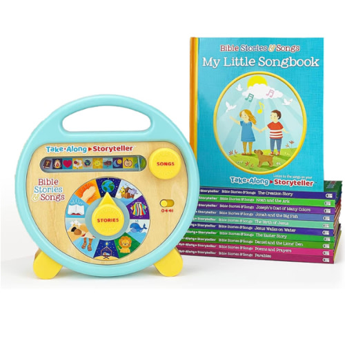 Bible Stories and Songs Interactive Electronic Take Along Storyteller with 11 Books (Little Sunbeams)