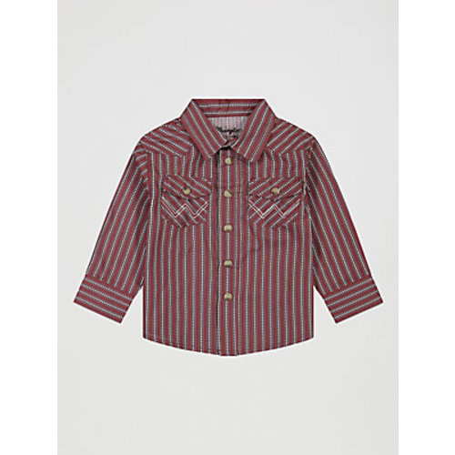 Little Boy's Long Sleeve Print Western Snap Shirt | NEW | Wrangler®