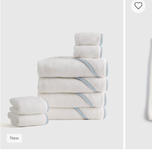 Organic Turkish Cotton Baby Bath Bundle 8-Pack in Light Blue