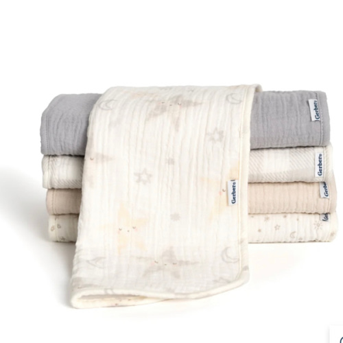 5-Pack Baby Neutral Stars Muslin Burp Cloths – Gerber Childrenswear