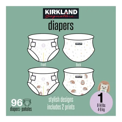 Kirkland Signature Diaper, size 1