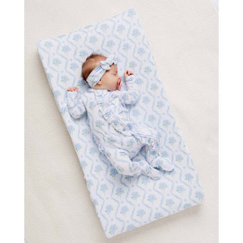 Blue-tiful Bloom Changing Pad Cover