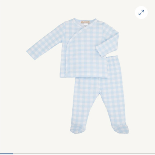 Cameron Cross-Front Set - Buckhead Blue Gingham