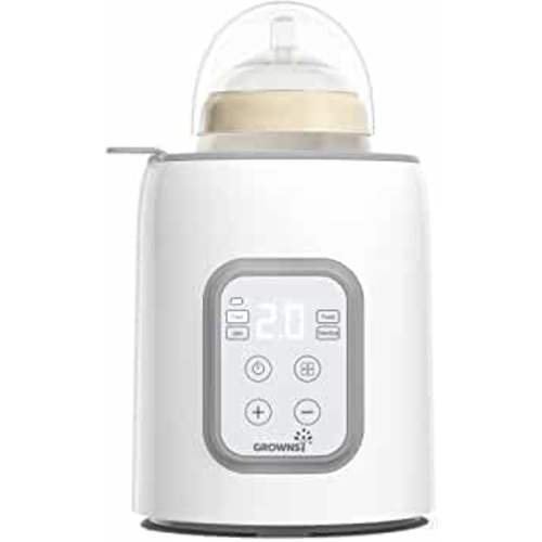 Bottle Warmer, GROWNSY 8-in-1 Fast Baby Milk Warmer with Timer for Breastmilk or Formula, Accurate Temperature Control, with Defrost, Sterili-zing, Keep, Heat Baby Food Jars Function