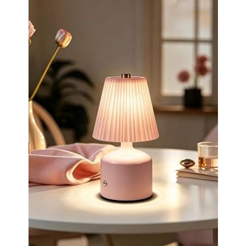 Table Lamp for Bedroom, Small Bedside Lamp Warm Light Touch Nightstand Lamp