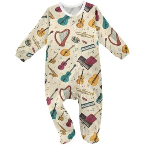 Dussdil Baby One-Piece Footies Newborn Rompers Pajamas Cotton Footed Pjs for Sleep Play Boys Girls