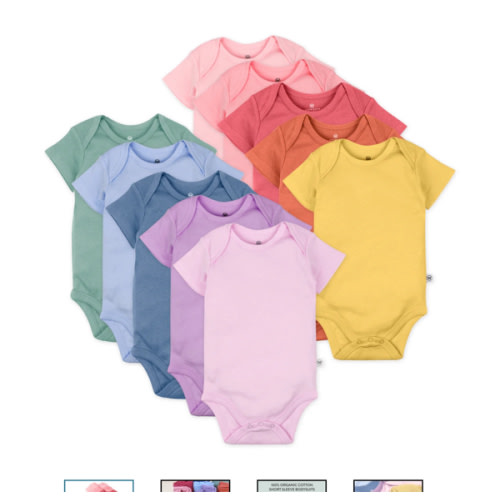 10-Pack Organic Cotton Short Sleeve Bodysuits | Honest Baby Clothing