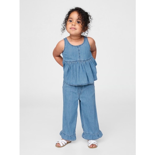 Baby & Toddler Denim Ruffle Outfit Set