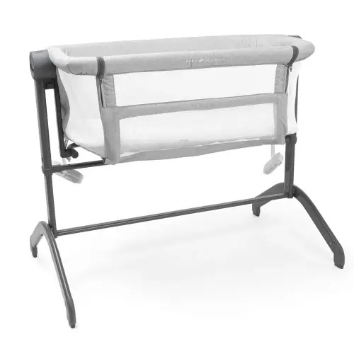 Baby Delight Beside Me Wink Bassinet | Bedside Sleeper | 7-Position Height Adjustment | Pebble Grey