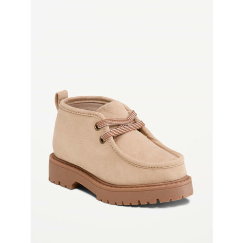Faux-Suede Derby Boots for Toddler
