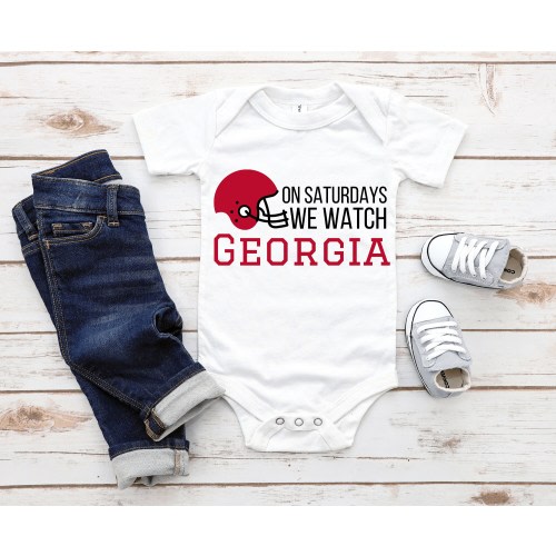 Georgia Onesie | Georgia Baby Onesie | Game Day Onesie | Baby Onesie