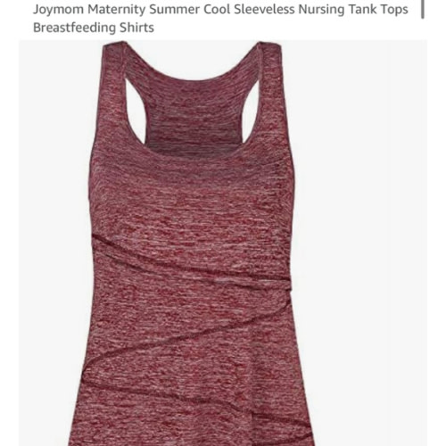 Joymom Maternity Summer Cool Sleeveless Nursing Tank Tops Breastfeeding Shirts