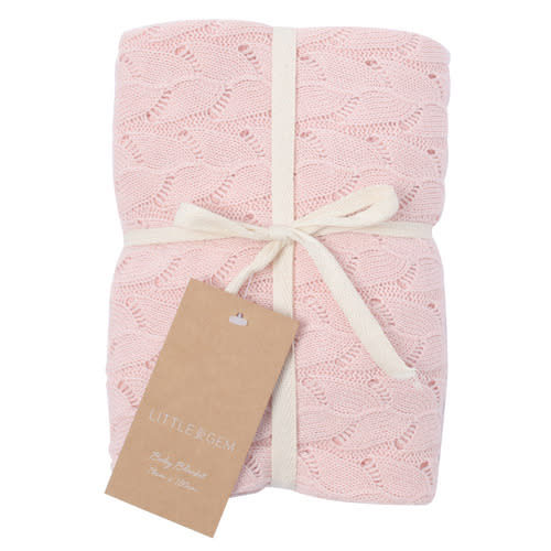Little Gem Lyla Organic Cotton Baby Blanket