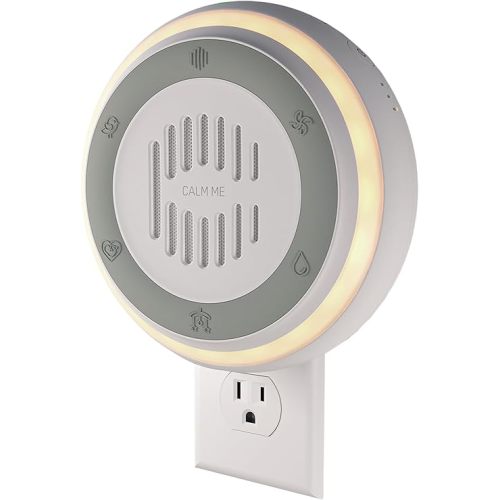 Wall Plug in White Noise Sound Machine for Office Privacy & Noise Canceling, White Noise Machine for Sleeping Adults & Baby, Therapy Noise Blocker with 20 Soothing Sounds & Nightlight by Calm Me.