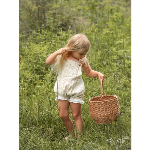 Girls Poppy Lace Shortalls - Heirloom Rose – Dear Eden