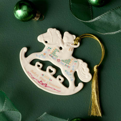 2026 Baby's 1st Christmas Rocking Horse Ornament – Lenox Corporation