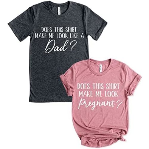 Teeny Fox Funny Pregnancy Announcement T Shirt Mom Dad Mama Maternity Saying Couple Pregnant Matching Shirts