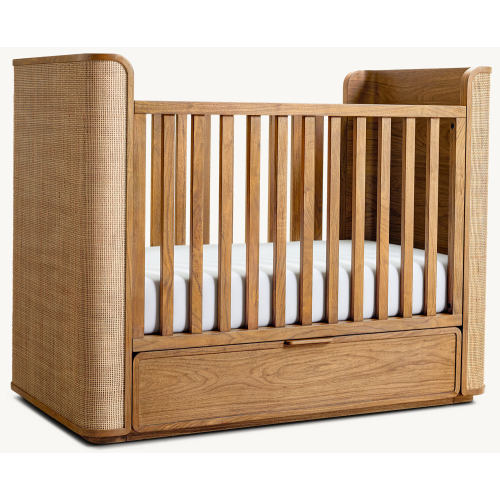Santiago Cane Storage Panel Crib | RH Baby & Child