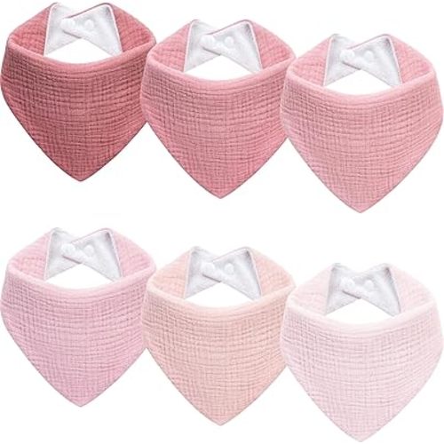 Muslin Baby Bibs Baby Drool Bandana Bibs for Baby Girls Boys Infant Newborn Toddler Drooling and Teething