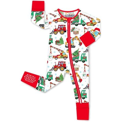 babee Reshinee Bamboo Viscose Baby Footie Pajama, Zipper Sleeper Boys Girls