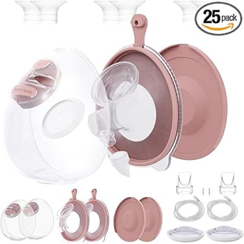 Two Complete Sets Compatible with Spectra S1/S2/S9 Breast Pump Replacement Parts (24mm Two Complete Sets with 17/19/21mm Flanges)