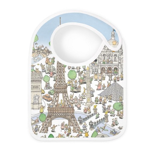 Atelier Choux Paris Organic Cotton Paris Reversible Satin Bib