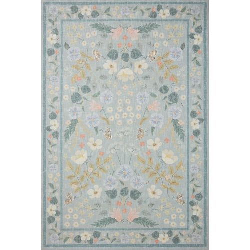 Loloi Rifle Paper Co Cotswolds Sky 7'-6" x 9'-6" Area Rug