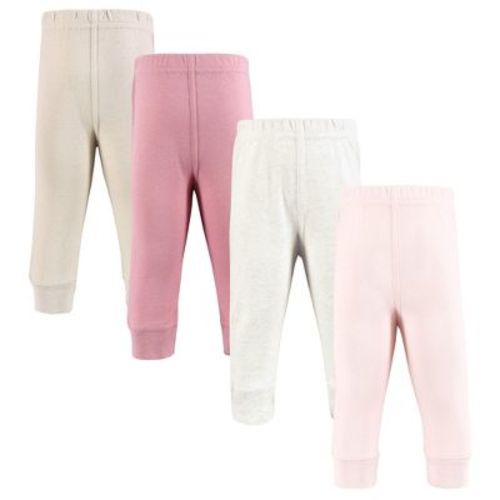 Hudson Baby Girls Cotton Pants and Leggings, Mauve Neutral