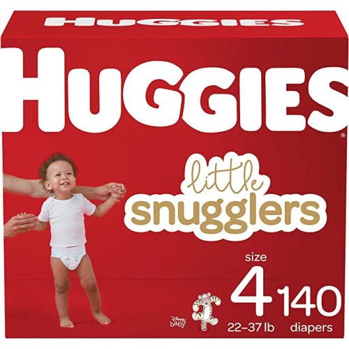 Baby Diapers Size 4, 140 Ct, Huggies Little Snugglers - Size 4 (140 Count)
