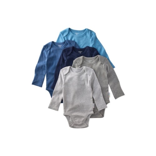 Blake Long Sleeve Organic Cotton Assorted 5-Pack Bodysuits