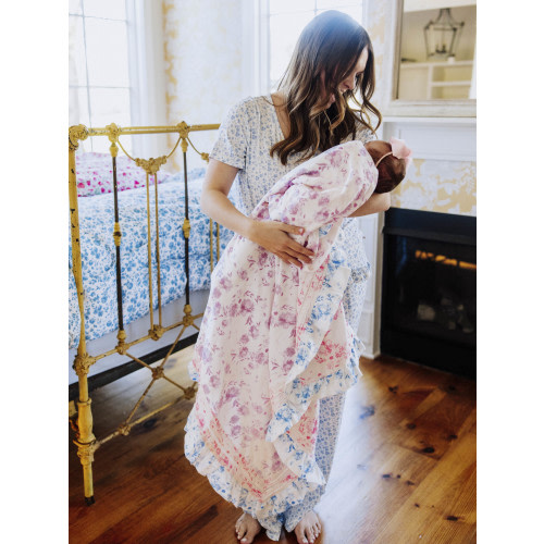 Keepsake Lace Swaddle - Falling Petals