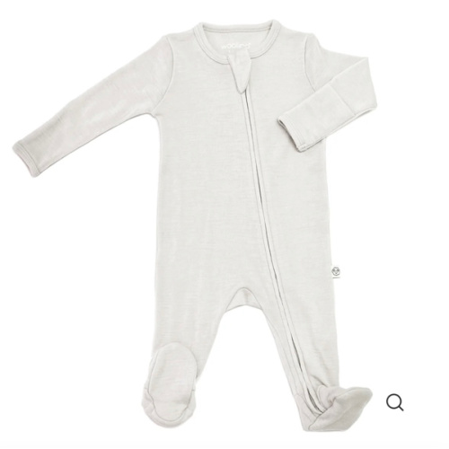 Footie Pajamas, Merino Wool, Oat
