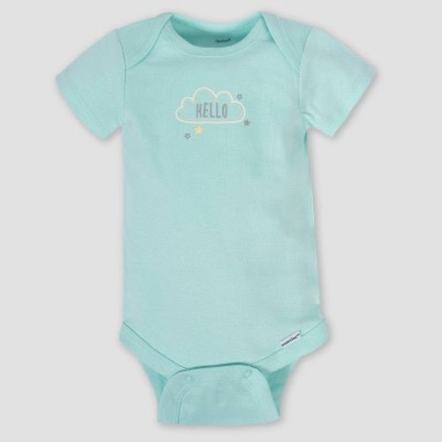 Gerber Baby 8pk Animals Onesies - Green/White