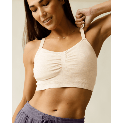 Sublime® Bamboo Hands-Free Pumping Lounge & Sleep Bra | Black - Kindred Bravely