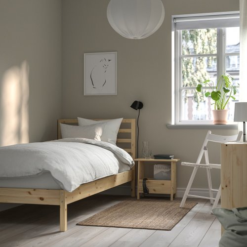 TARVA Bed frame - pine/Luröy Twin