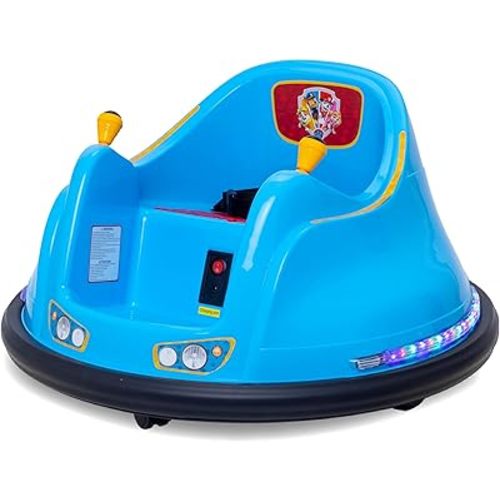 FunPark 6V Bumper Car for Toddlers, Electric Kids, Toddler Ride On Toys for Kids, Baby Bumper Car, Ages 1.5-4 Yrs, LED Lights, 360 Degree Spin, Supports up to 66lbs (No Remote) - Paw Patrol