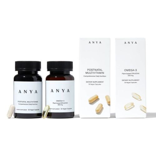 Anya Postnatal Multivitamin + Omega-3 Capsules - 60ct: Unflavored, 1 Package Quantity, Capsule Form, Vitamins