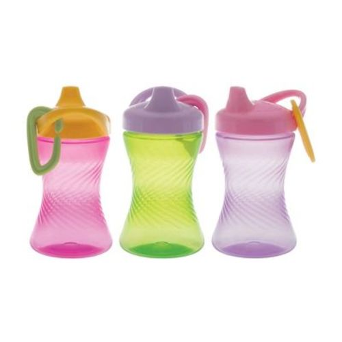 Nuby 10 fl oz No Spill Hard Spout Cup with Carabiner - Girl