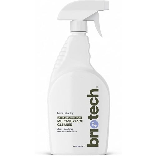 BRIOTECH Extra Strength HOCl Cleaner, 500 PPM Hypochlorous Acid Concentrate, ULV Foggers & Humidifiers, Professional Deodorizer for Dental, Offices, Schools, Homes, Peroxide Free, 32 fl oz