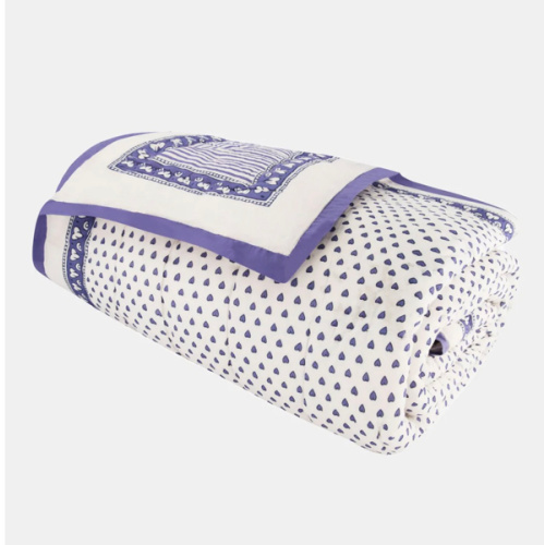 Roller Rabbit Hearts Quilt (blue, twin)