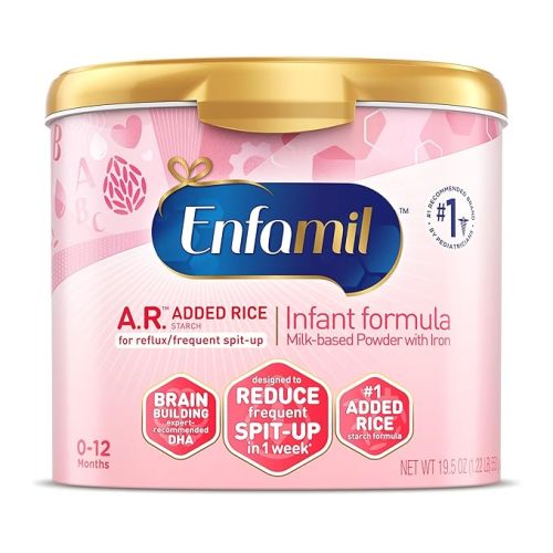 Enfamil A.R. Baby Formula, Added Rice Starch Formula to Reduce Reflux & Spit-Up, DHA for Brain Development, Probiotics to Support Digestive & Immune Health, Baby Milk, 19.5 Oz