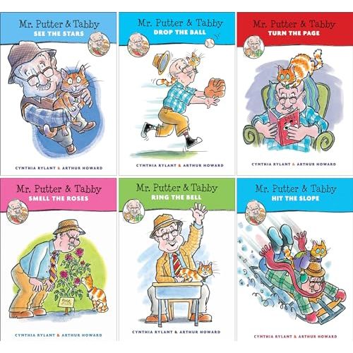 The Mr. Putter & Tabby Sereis. 6 Books Collection Set. See the Stars, Drop the Ball, Turn the Page, Smell the Roses, Ring the Bell, Hit the Slope by Cynthia Rylant